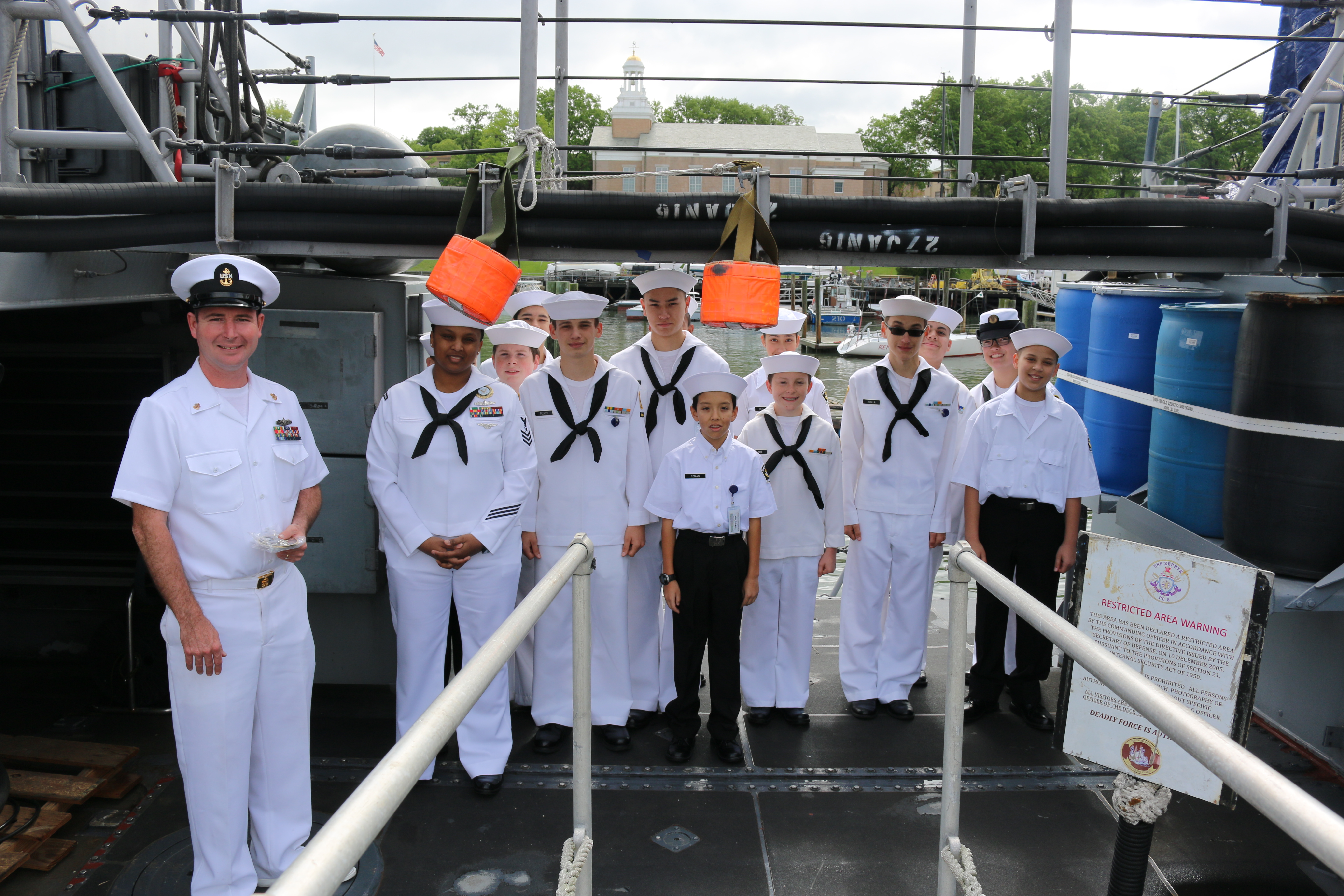 US Naval Sea Cadets (CPL Kyle Carpenter Division) with Chief Youngquist