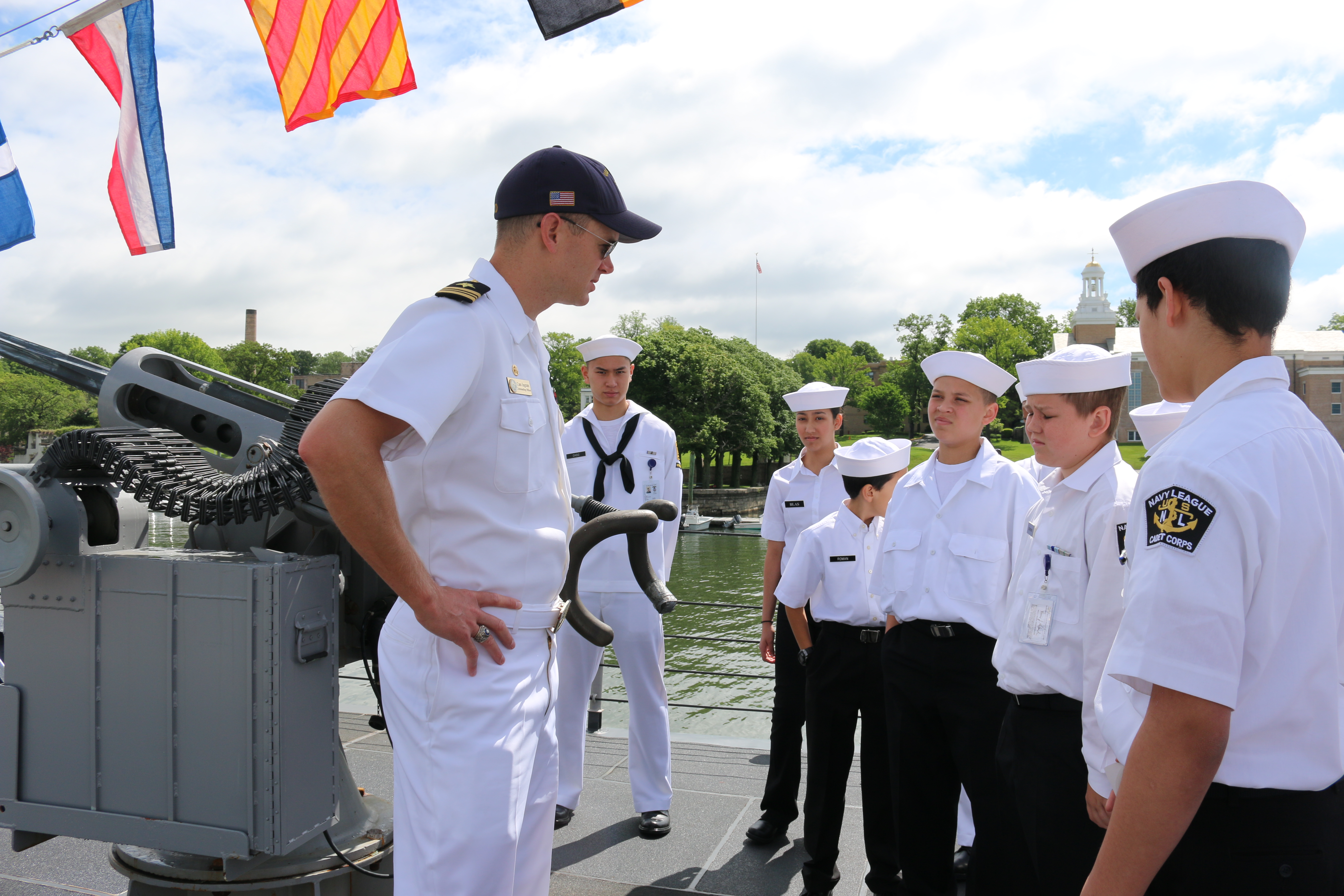 US Naval Sea Cadets (CPL Kyle Carpenter Division) learn about the USS Zephyr's mission