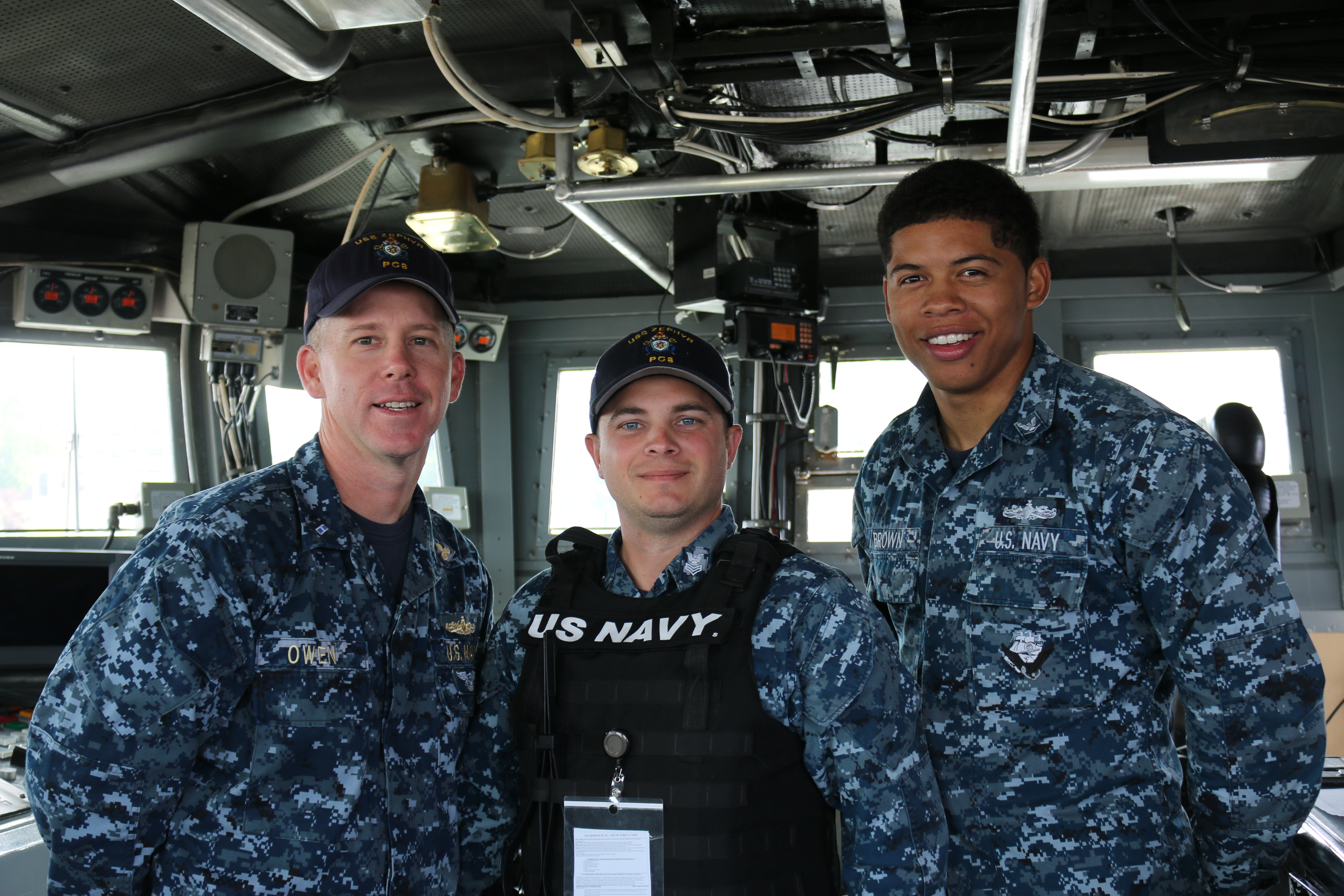 USS Zephyr crew answered many visitor questions throughout the week