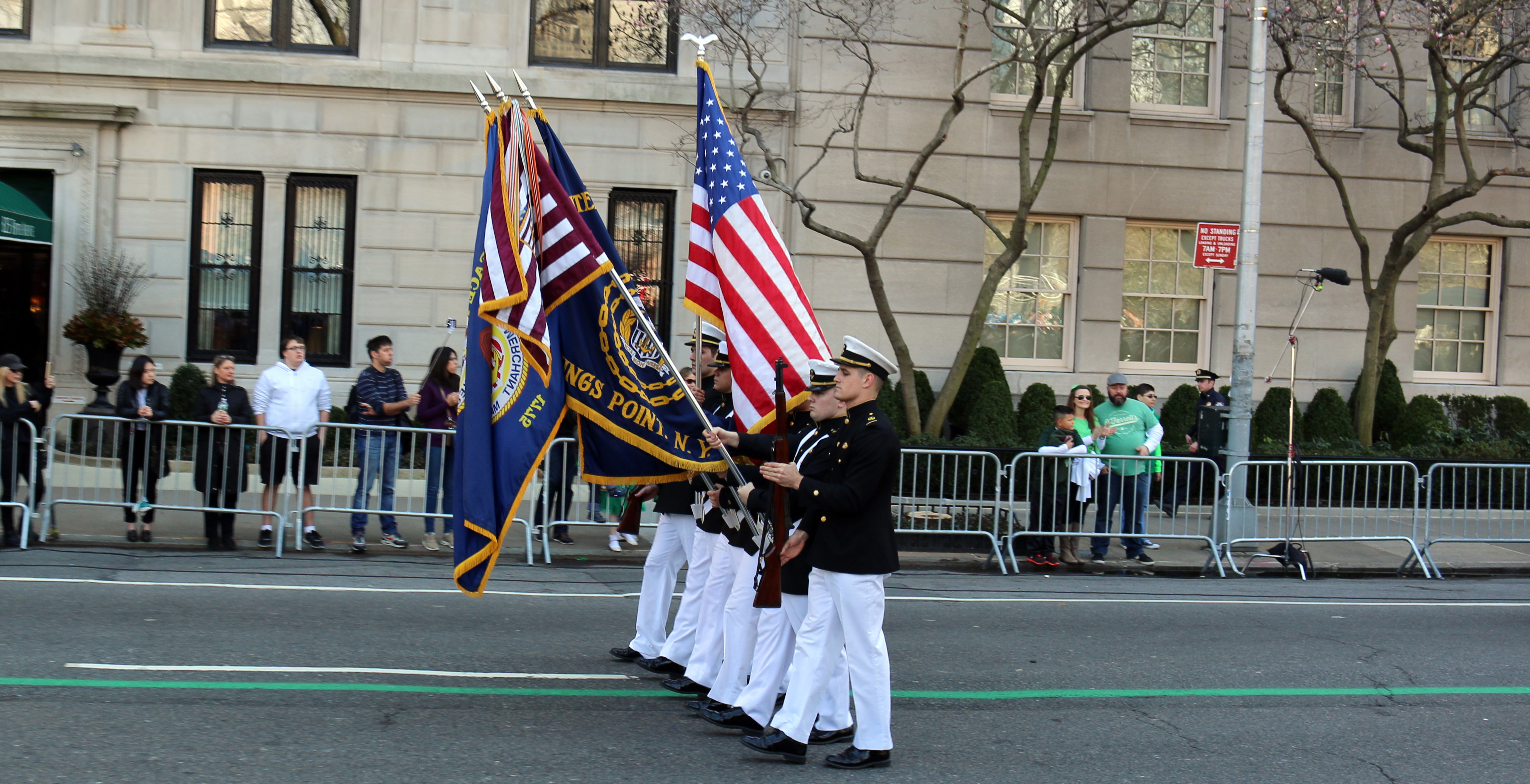 USMMA Color Guard at 2016 St. Patrick's Day NYC