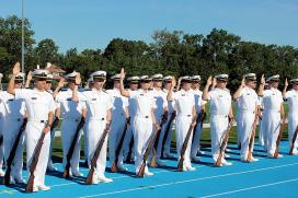 237 Plebes Take Oath and Enter the U.S. Navy Reserve Joining the Regiment of Midshipmen