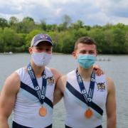 (R) Sean Alcorn and Connor McKim atg the river's edge