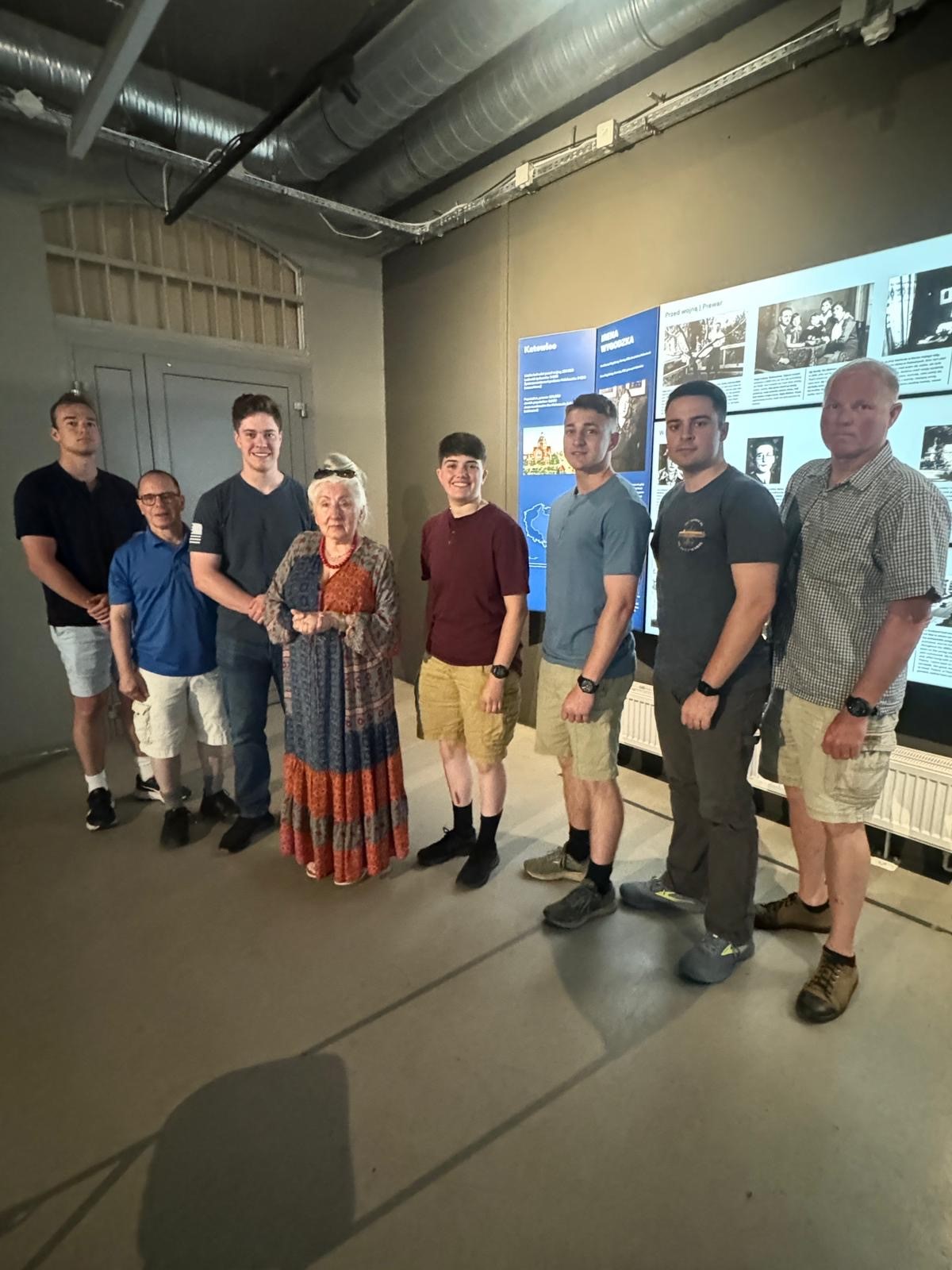 USMMA team with Monika Goldwasser, a "hidden child" of the Holocaust