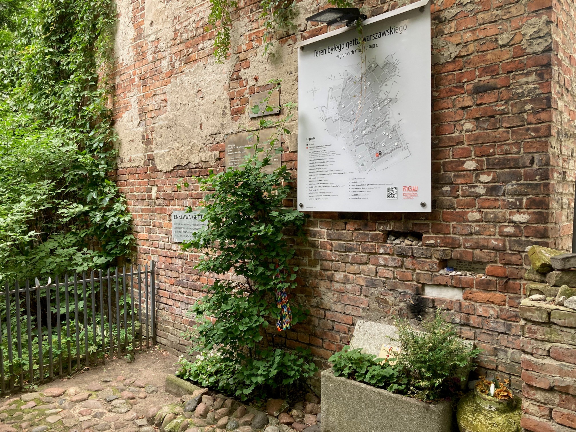 Part of the Warsaw Ghetto wall