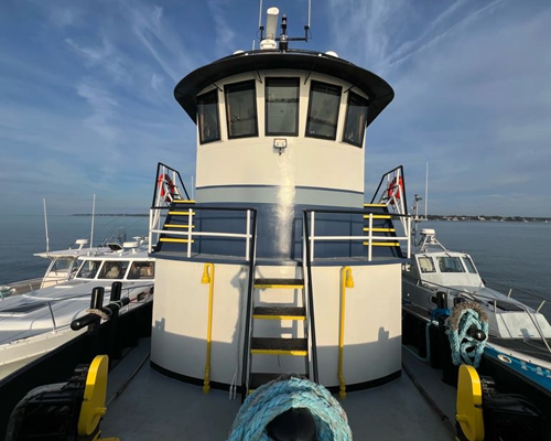 Top of Power Squadron boat.