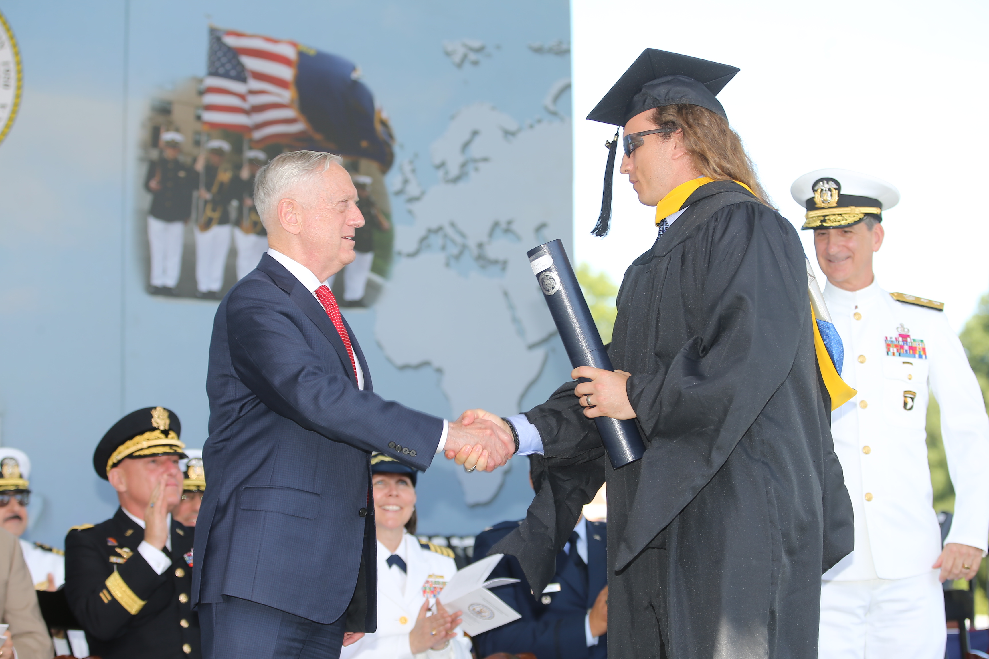 Michael L. Donner receives his Masters in Marine Engineering 