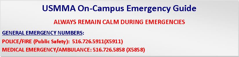 USMMA On-Campus Emergency Guide