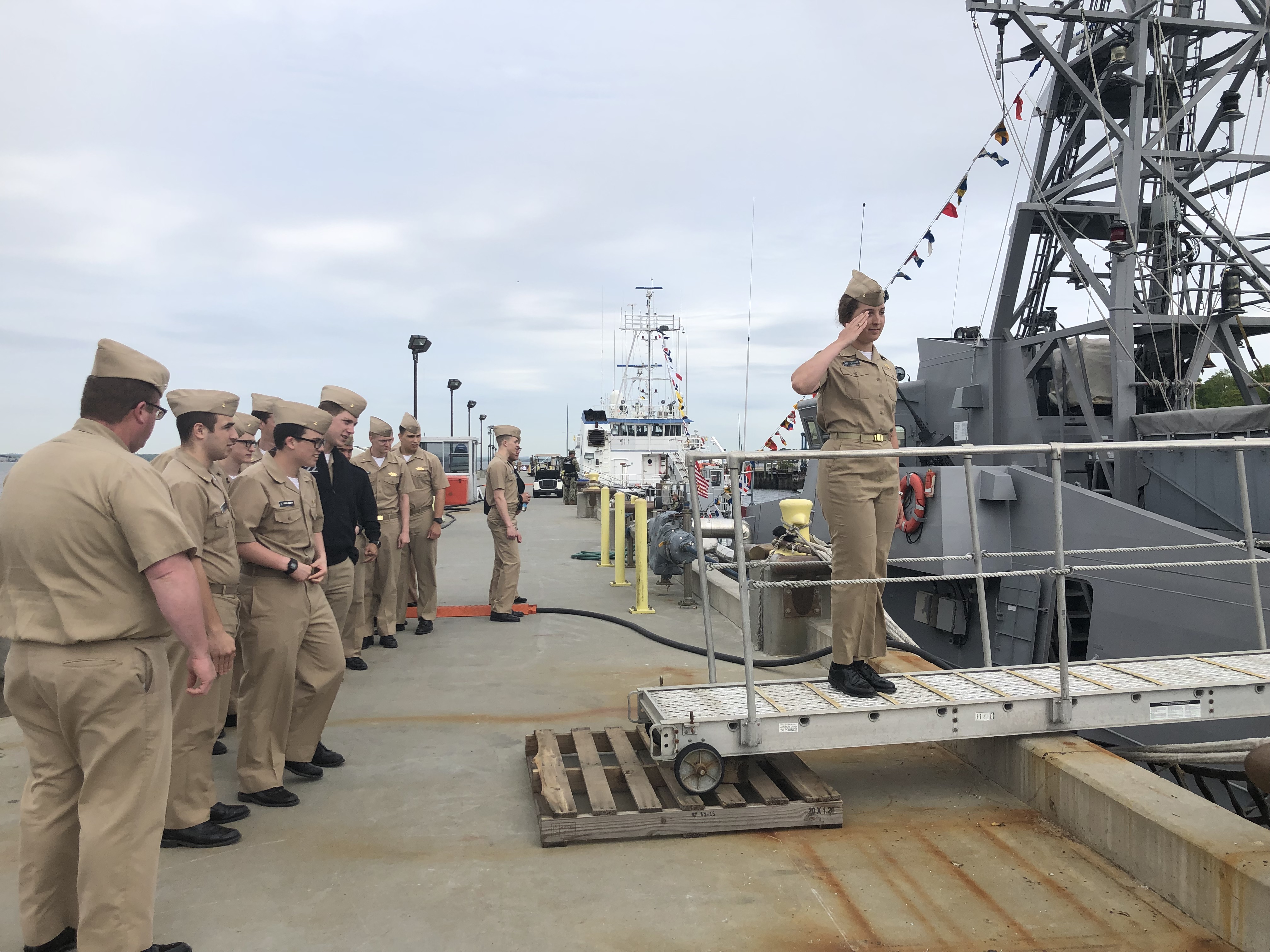 Midshipmen visit the USS Tornado - PC 14