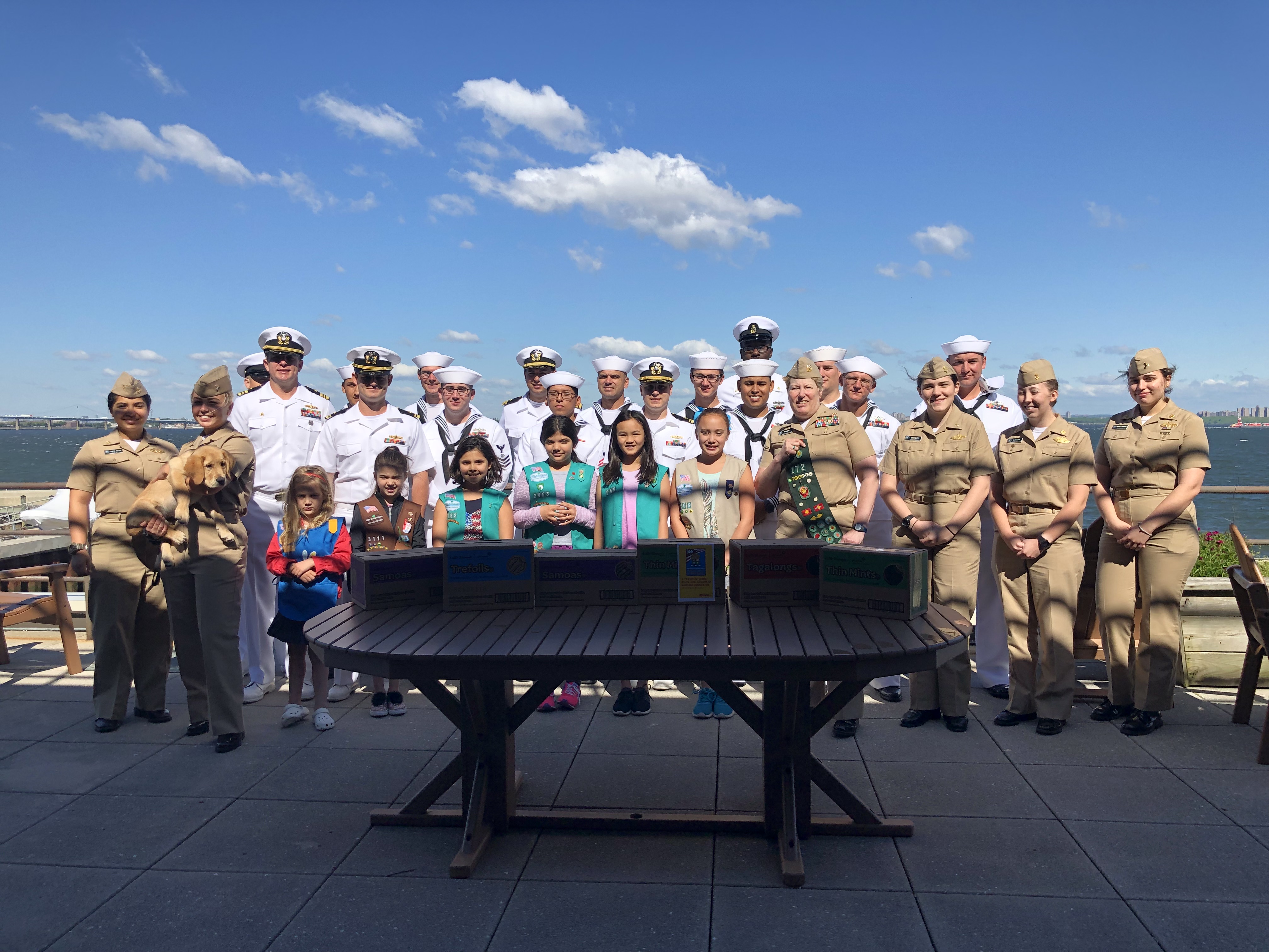 CO Brian Steuber thanks the Girl Scouts 