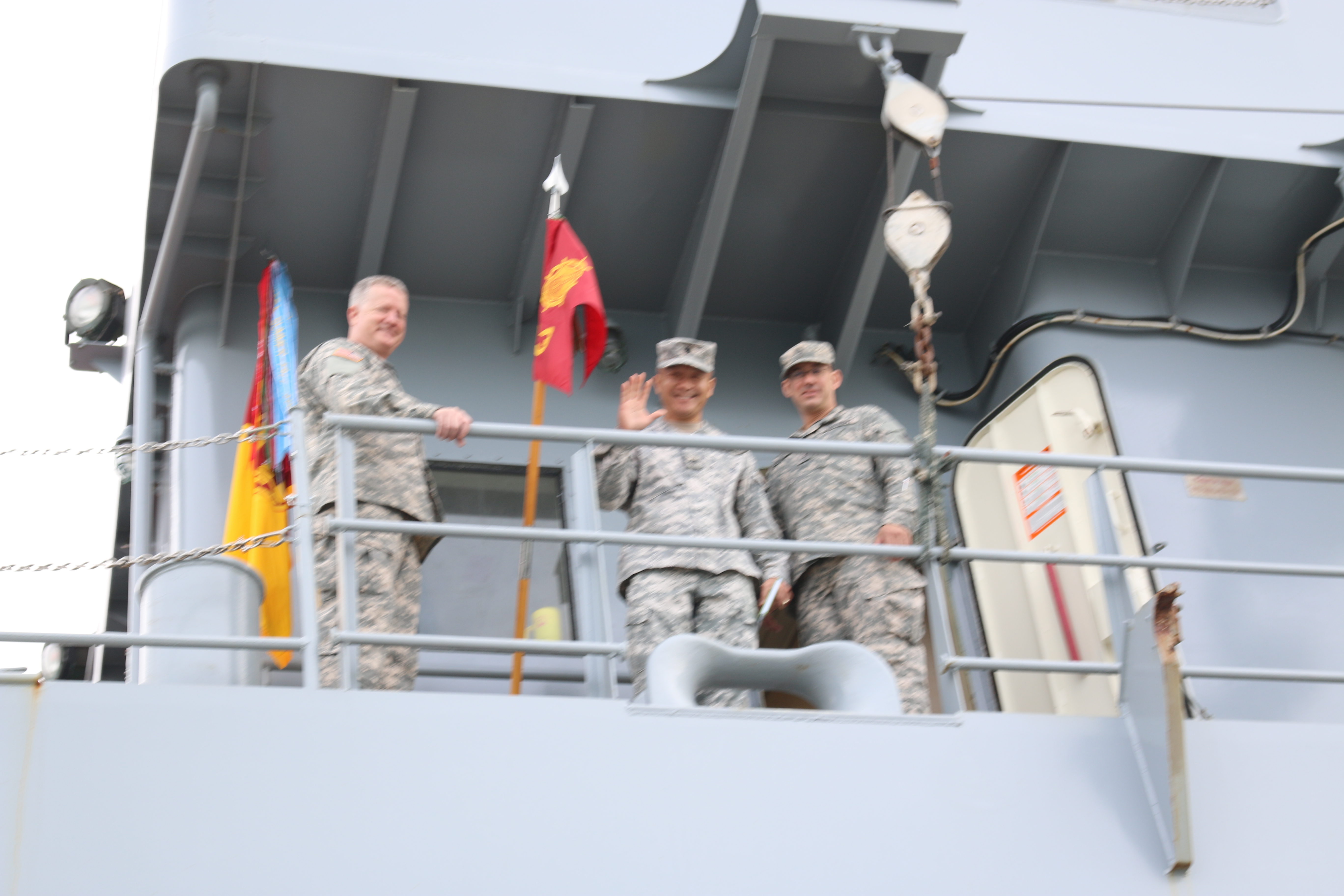 Greetings from Logistics Support Vessel (LSV) Maj. Gen. Robert Smalls