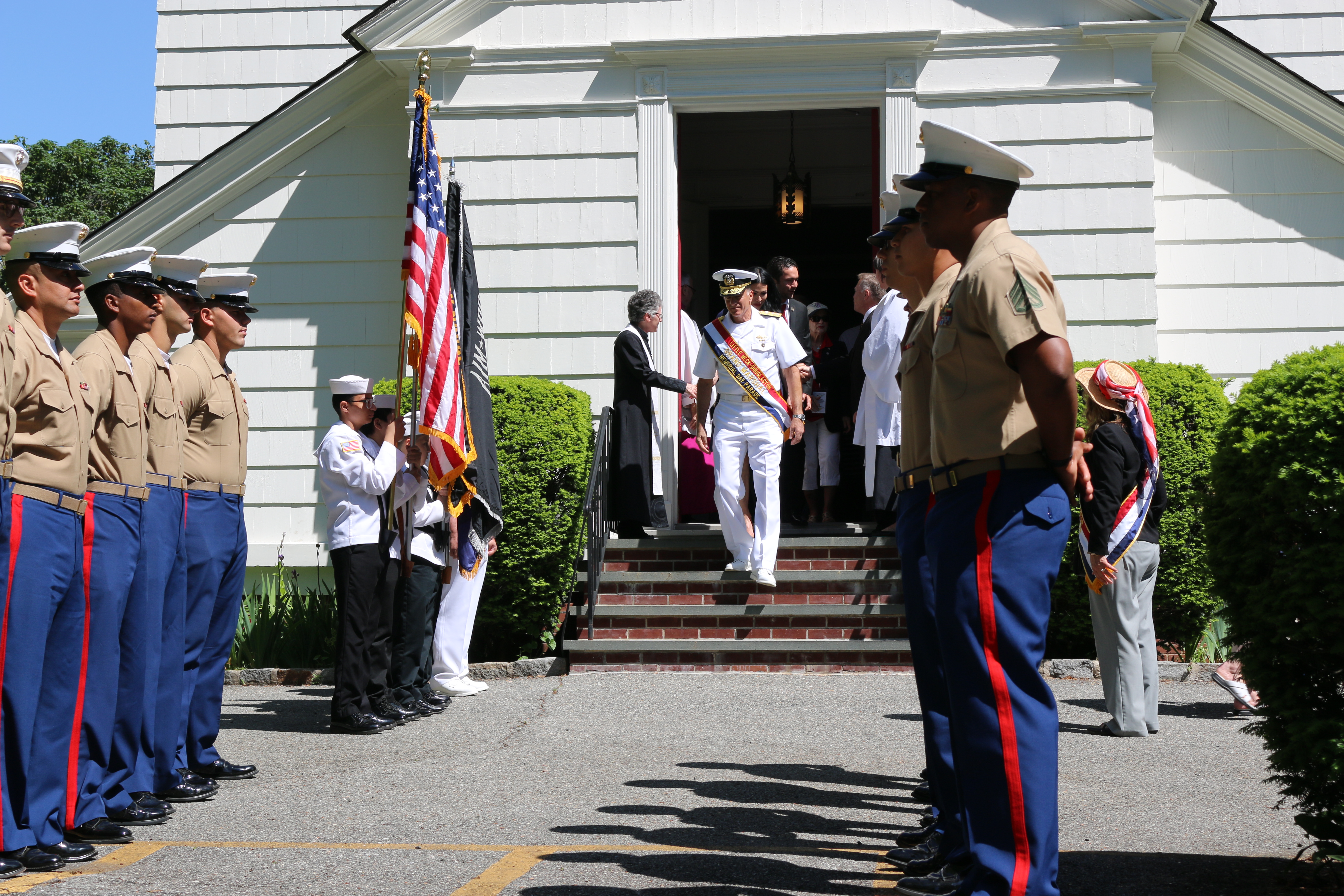 RADM Buono and 95-year-old Army veteran