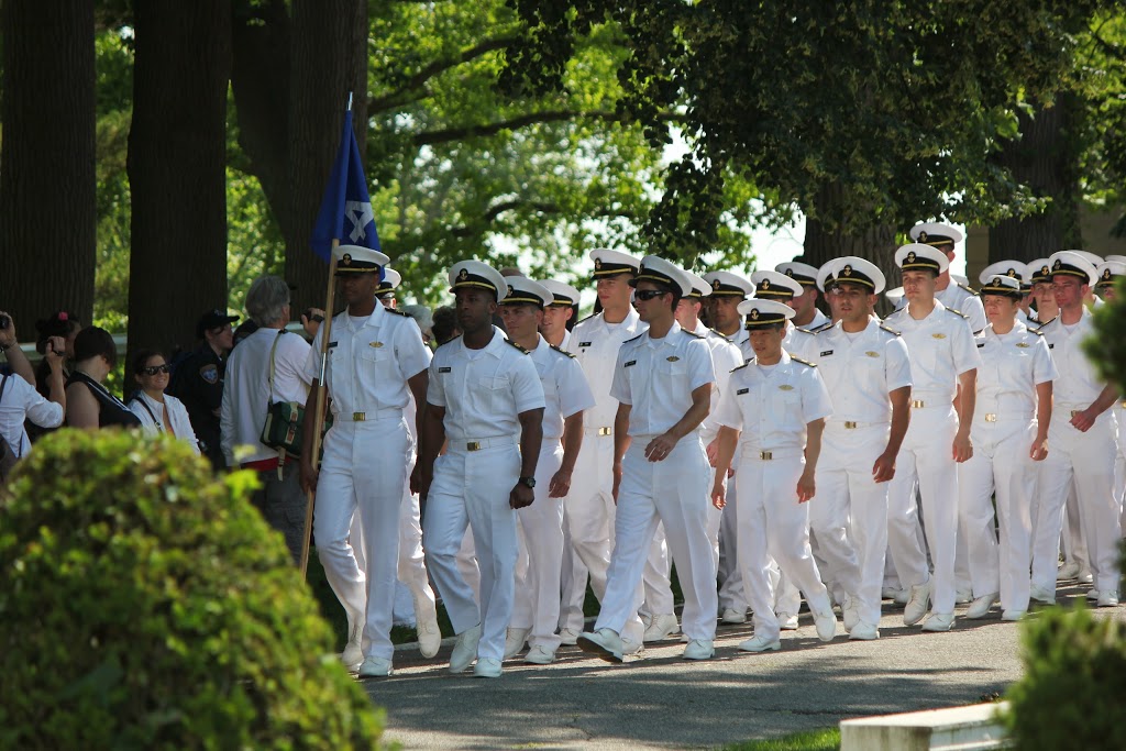 Midshipmen marching