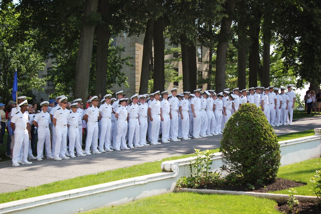 Midshipmen marching