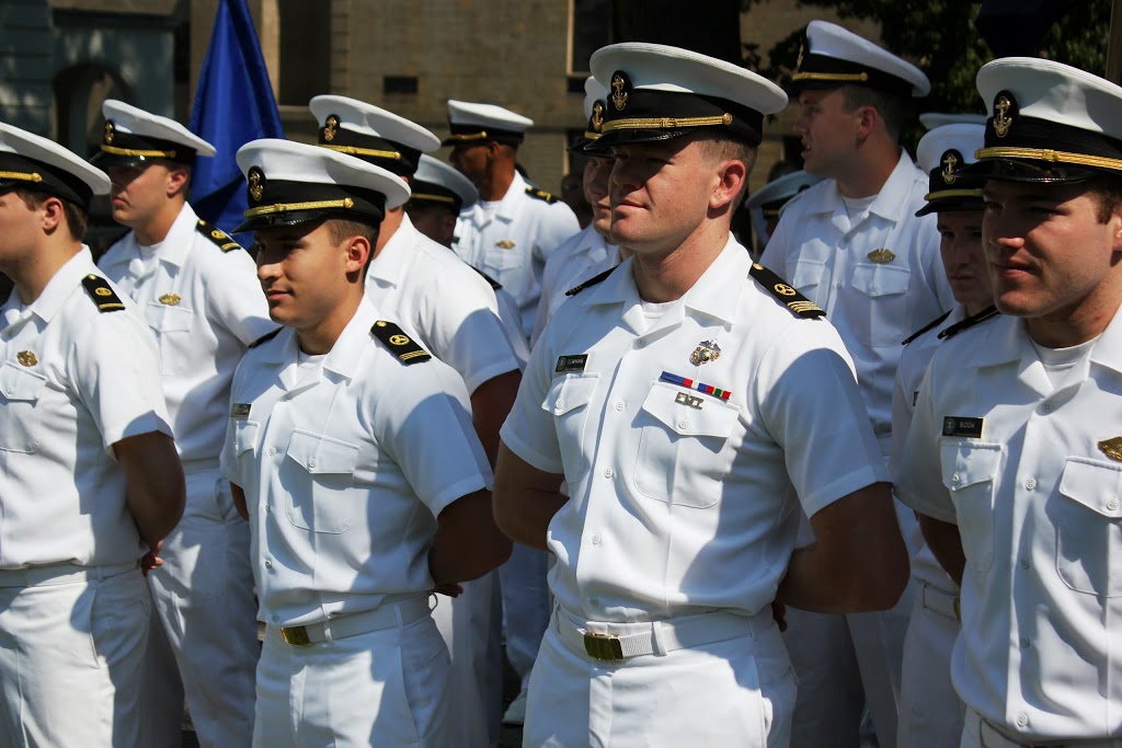 Midshipmen in formation