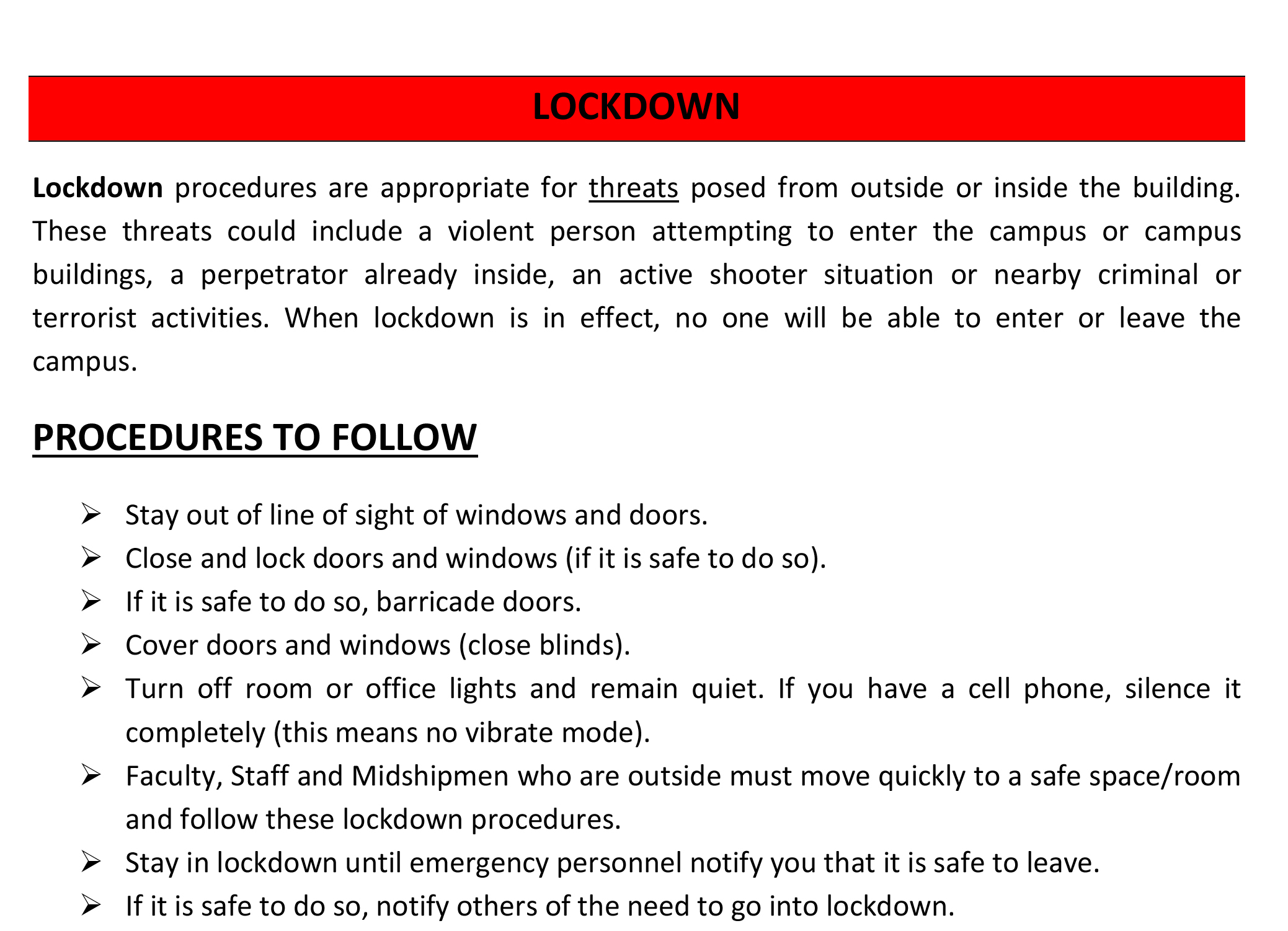 LOCKDOWN