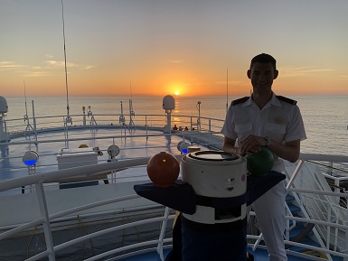 Cadet-Midshipman at sea
