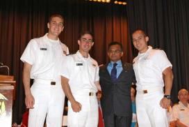 KP Scholars Finlayson, Holtzworth and Osigian Probst with Academic Dean, Shashi N. Kumar, Ph.D