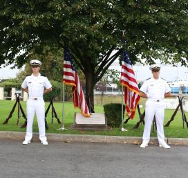 Midshipmen kept a 24-hour vigil starting at 0001 on September 11th