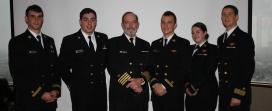 Midshipmen Anthony, Grippo, Treat, Phillips and Berto with CAPT Jon Helmick, USMS 