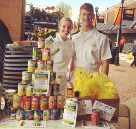 Midshipman 2nd Class Nina Demet and Midshipman 3rd Class Patrick McCorvey