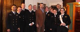 Tom Selleck took time after the show to thank Midshipmen 