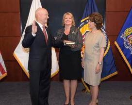 RADM Buzby Sworn In