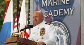 Captain Mark Kelly delivers commencement address to U.S. Merchant Marine Academy Class of 2012