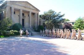 The Regiment of Midshipmen have returned to USMMA